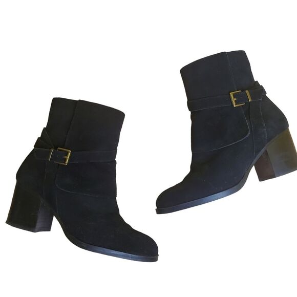 Lauren Ralph Lauren Gilda Suede Booties Size 7 - Picture 1 of 9